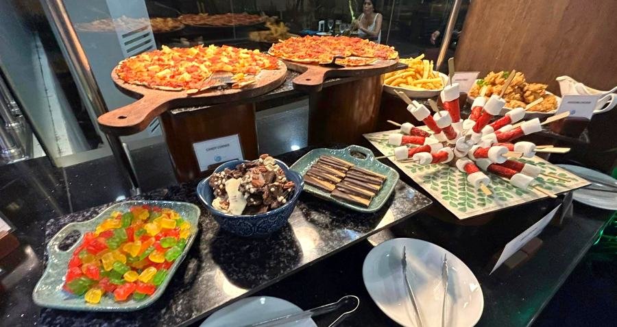 Weekend Seafood Buffet , L Fisher Hotel with Abby and Ynzo